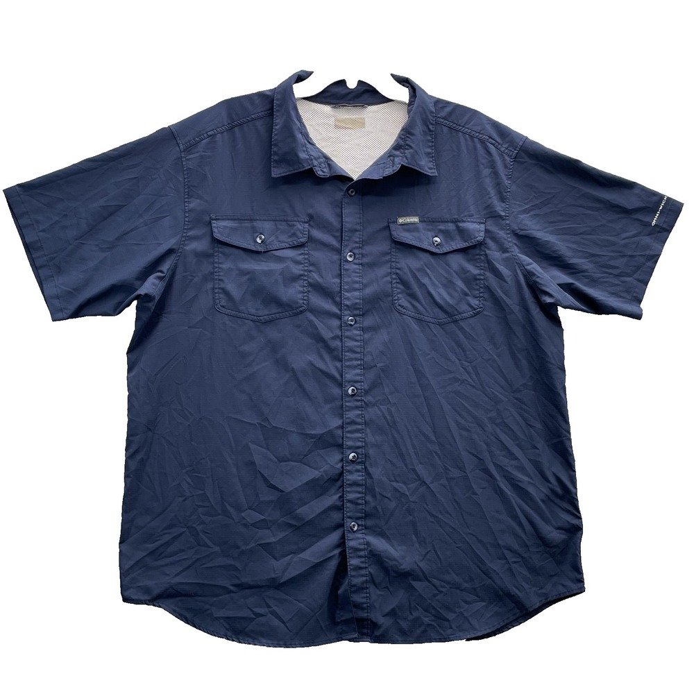 Columbia Shirt Men's 2XL Omni-Wick Vented Outdoor Tech Fishing Camping Hike Work